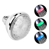 Flor Ducha Luz Led Rgb Multicolor Con Sensor Temperatura