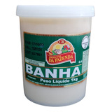 Banha De Porco Gordura Suína Natural Caipira 1kg