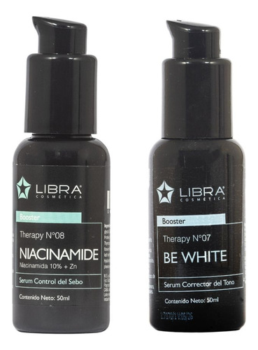 Serum Niacinamida + Serum Para Manchas Be White Libra