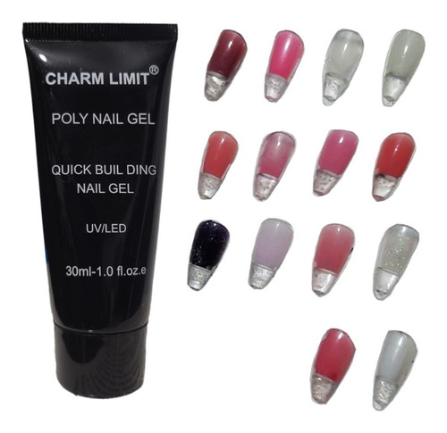 Polygel Charm Limit 30ml Powder Gel Uv/led Uñas Gelificada 