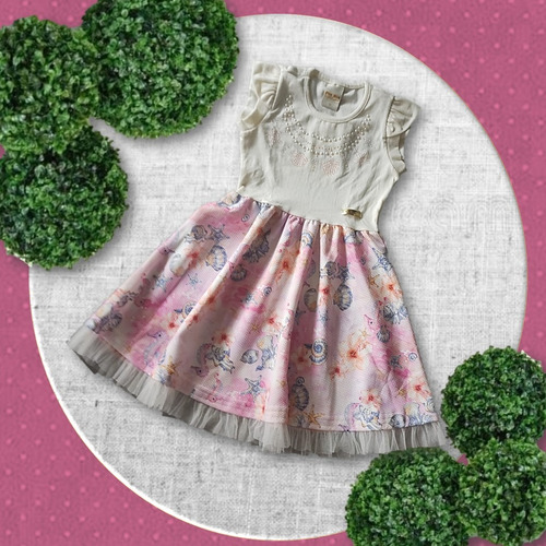 Vestido Infantil Menina Pic Nic Festa Luxo 