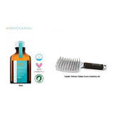 Kit Aceite Argan Light Moroccanoil Cepillo Termico Capilar