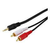 Cable Audio Mini Plug 3.5 A 2 Rca 3 Mts Kolke  600189