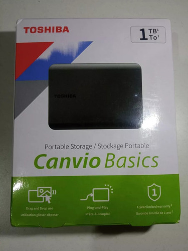 Disco Duro Externo Toshiba Hdtb510xk3aa 1tb (sin Uso)