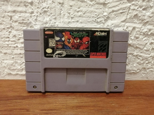 Juego Snes Venom, Spiderman. Separation Anxiety 