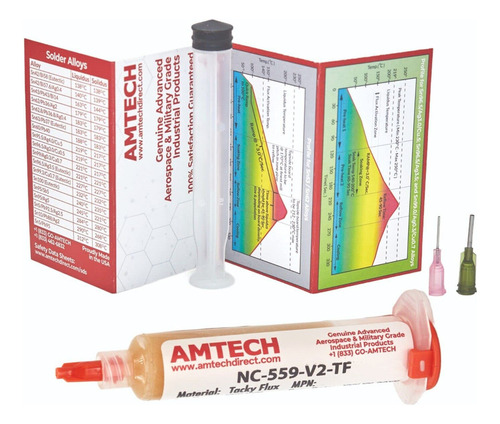 Nc-559-v2-tf Flujo Pegajoso Sin Limpieza - Kit De Jeringa De