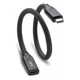 Cabo De Extensão Usb C De 1 Pé, Usb 3.1 (10 Gbps) C Macho Pa