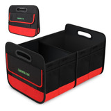 Organizador De Baul Para Autos De 2 Compartimientos, Rojo