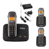 Kit Telefone Ts 5150 + 2 Ramal + 3g Gsm Celular Intelbras