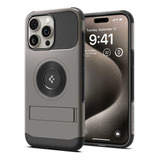 . Funda Spigen Slim Armor Magfit Para iPhone 15 Pro Gunmetal