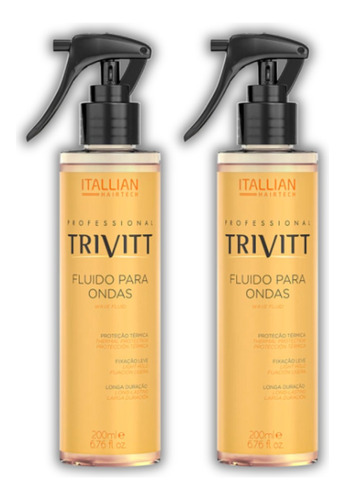 Trivitt Fluido Ondas Proteção Térmica 200ml C/ 2 Un. 