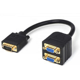 Cable Splitter Vga Adaptador Divisor 1 Macho - 2 Hembras