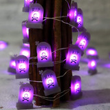 Holitown Halloween Rip Tombstone Decor String Lights Batería