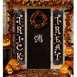 Cartel De Halloween Para Colgar Decoraciones  Trick Or Trea