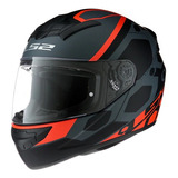 Casco Moto Ls2 352 Rookie Mein Negro Naranja Mate Mg Bikes