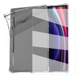 Mica + Funda Para Galaxy Tab S9 Tpu Flexible Transparente