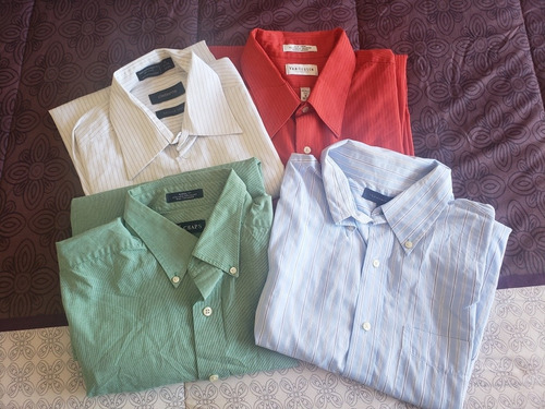 4 Camisas Tommy Hillfiger, Chaps Claiborn Van Hausen L