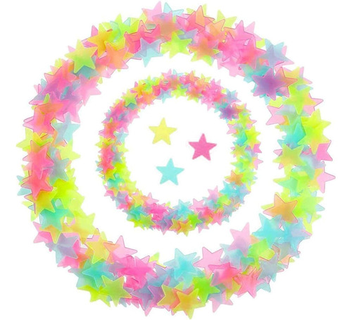 Glow In The Dark Stars 100 Glow Stickers Bedroom Wall Cei...