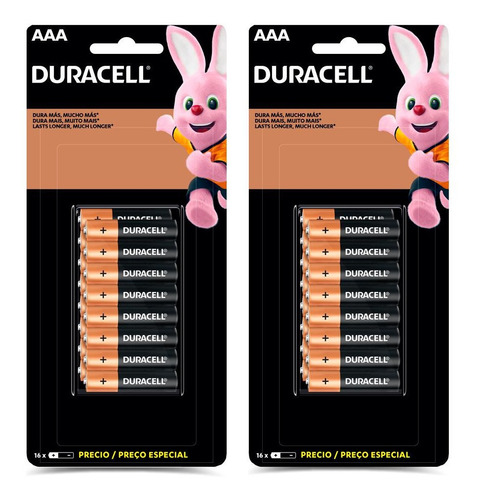 Pilha Duracell Alcalina Aaa Combo Com 32 Pilhas 