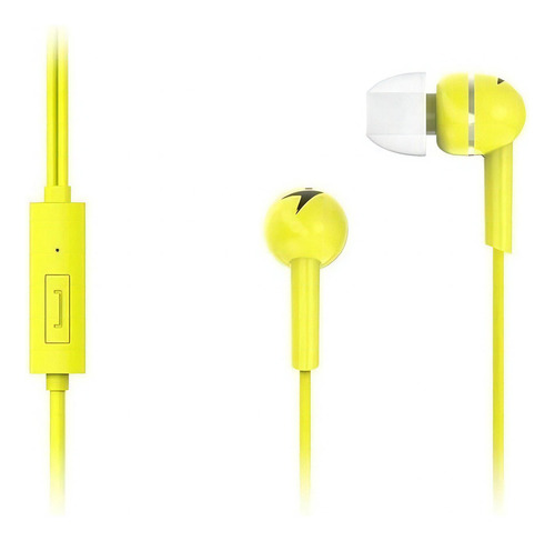 Auricular Manos Libres Genius Hs M300 In Ear Mic Altavista Color Amarillo