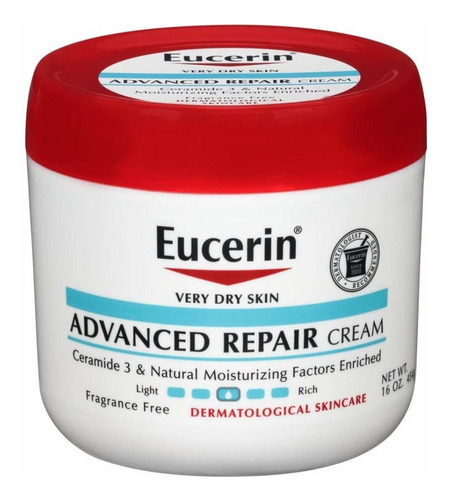 Eucerin Creme Advanced Repair - Tarro De 16 Onzas (16.0 fl O