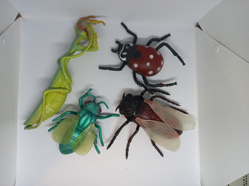 Set Lote Insectos Bichos Mosca 15a20cm Figuras Juguete