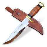 Cuchillo Bowie Con Funda - Cuchillo De Hoja Fija De Acero D2