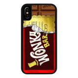 Funda Uso Rudo Tpu Para iPhone Wonka Chocolate Ticket Dorado