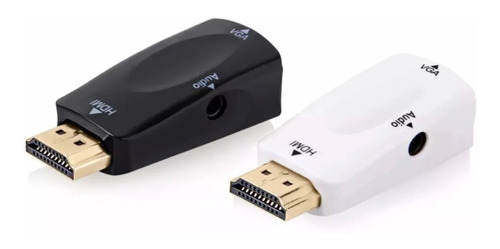 Adaptador Conversor Ficha Hdmi A Vga Audio Monitor Ps4 1080p