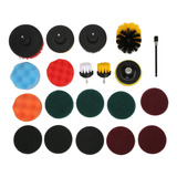 Kit De 20 Accesorios Para Cepillos De Taladro Power Scrubber