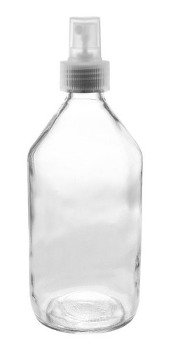 Botella Vidrio Transparente Farma 250 Cc X30 Uds Con Spray