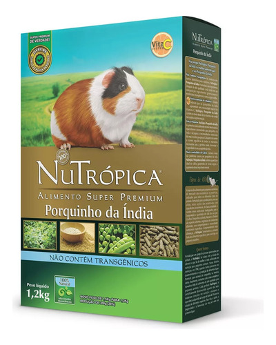 Nutrópica Porquinho Da India 1,2 Kg Ração Super Premium 