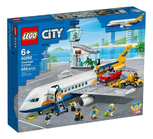 Lego 60262 City Ciudad Airport Passenger Airplane Terminal 