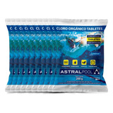 Kit 30 Pastilhas Tablete Cloro Piscina 200g 5 Em 1 Multiação