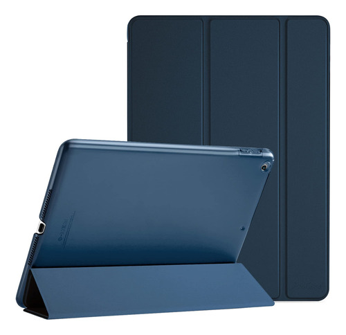 Procase Funda Para iPad 6ta 5ta 2018 2017 9.7 Modelos Viejos A1893 A1954 A1822 A1823, Carcasa Delgada Ligera Posterior Translúcido Cubierta Inteligente Para iPad 9.7 Pulgadas 2018 2017 -azul Marino