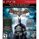 Batman Arkham Asylum Juego Del Año Edicion Playstation 3