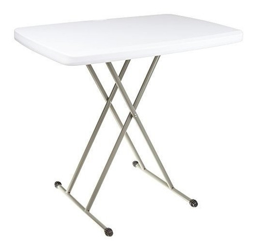 Mesa Plegable Portátil Blanca - 19  (altura)