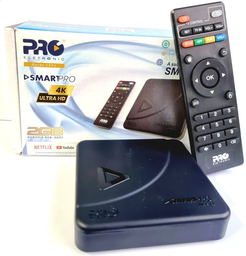 Tv Box Smart Pro 4k Original Homologado Proeletronic 