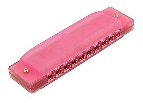 Armonica Parquer Plastico Rosa 10 Celdas En Do