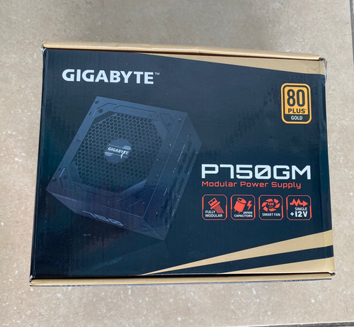 Fuente 750w Gigabyte P750gm 80 Plus Gold Impecable !