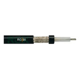 Cabo Coaxial Rg-58 Px 50 Ohms 95 - 90% Flex 100% Cobre 100m.