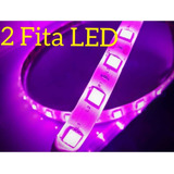 Fita Led Violeta Pronta Pra Instalar Carro Moto 12v