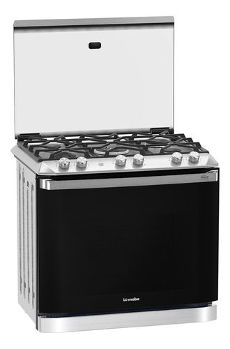 Estufa Empotre 80cm Inox Vidrio Negro Io Mabe Io8061getss0