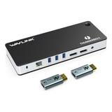 Estación De Acoplamiento Thunderbolt 8k Wavlink Hub Usb C Hd