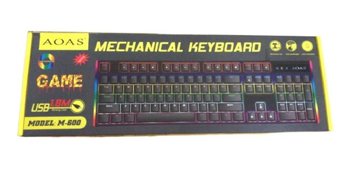 Teclado Gamer Mecánico Aoas Español Outemu Blue  Generico