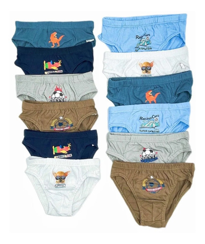 6 Slip Calzoncillos De Algodón Para Niños - Sixpack