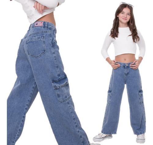  Art-178 Pantalón De Jeans Rígido De Nena Niña Kaorikawaii