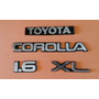 Emblema Kit Toyota Corolla Avila-araya 4pzas En Metal Pulido Toyota Corolla