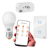 Kit Smart Wifi Tomada Lampada Casa Inteligente Ppa On
