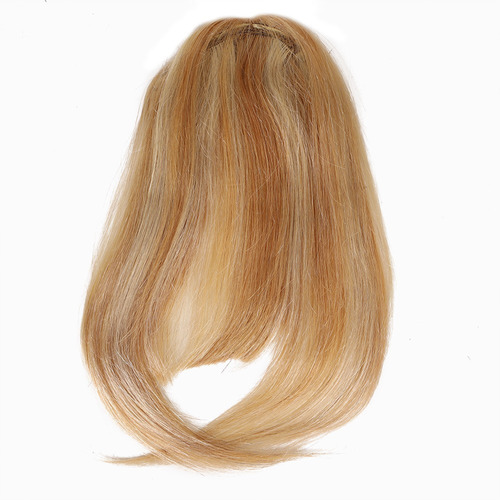 Flequillo De Cabello Humano 20cm Con Rayas Marrones Claras